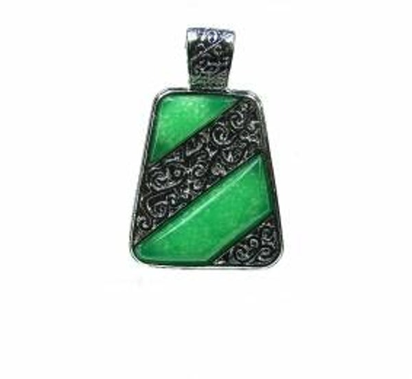 Trapezium hanger aventurijn ca 50 x 33mm