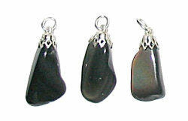 Obsidiaan regenboog hanger