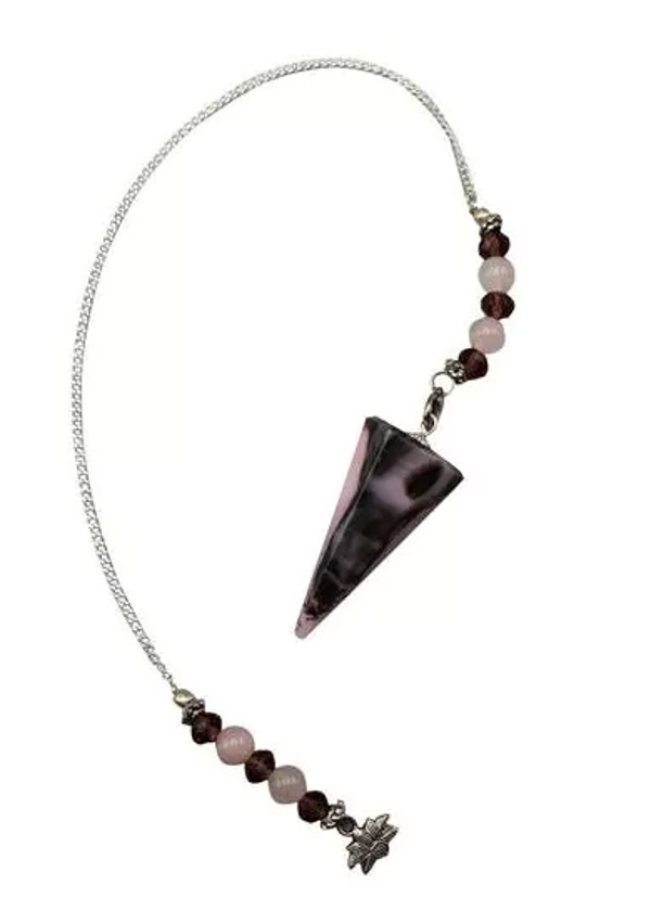 roze opaal Pendel Met Kralen