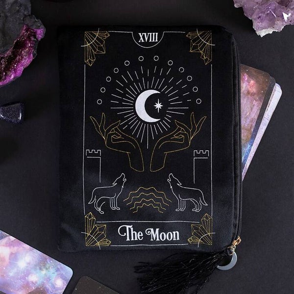 Tarotkaart tas met rits The moon
