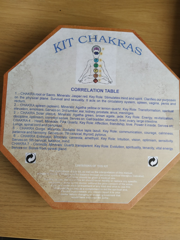 SALE chakra set houten doos