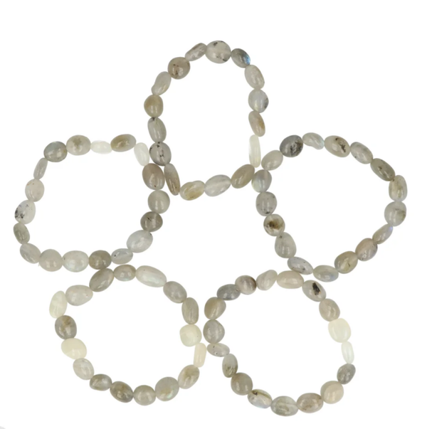 armband labradoriet nuggets trommelsteen