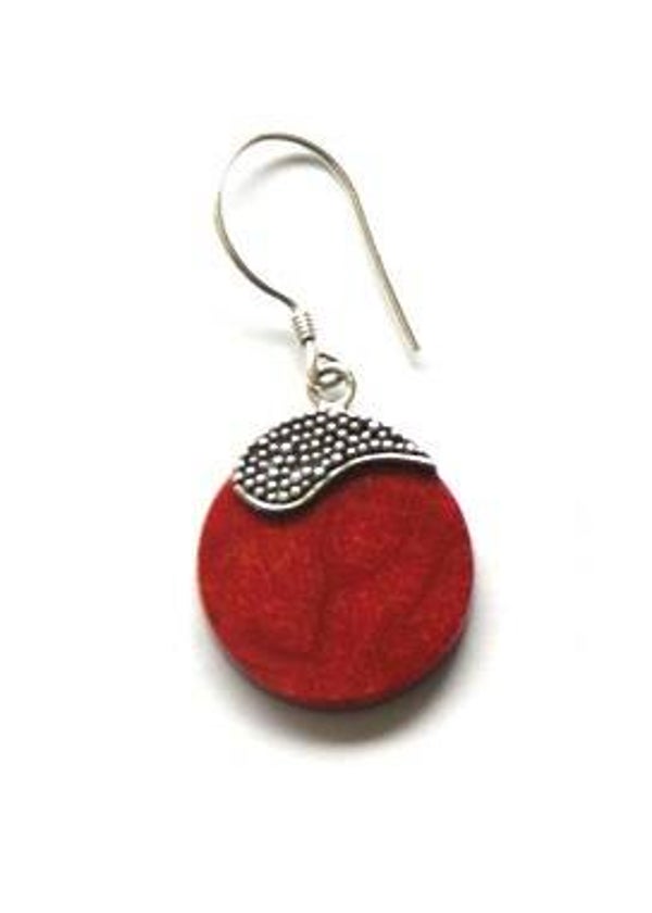 zilveren oorbellen koraal