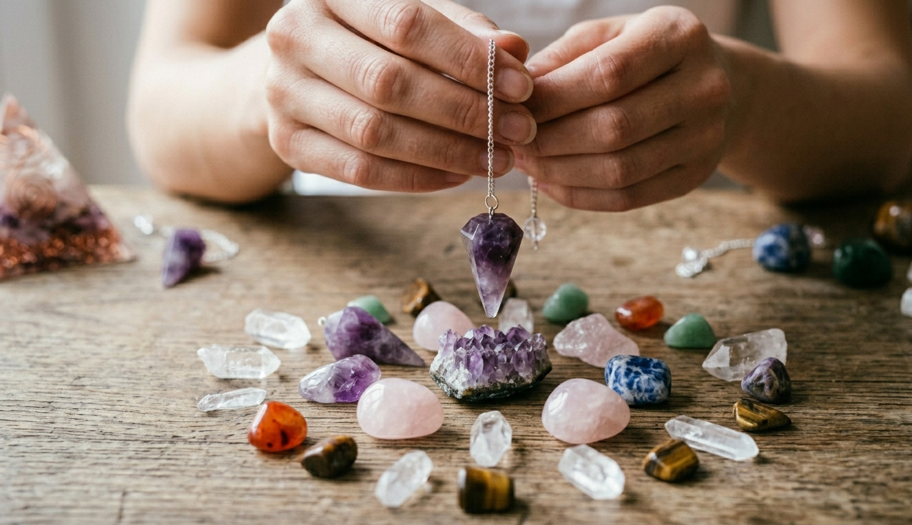 Selectie van ruwe en geslepen edelstenen voor maatwerk bij Atelier Mystique