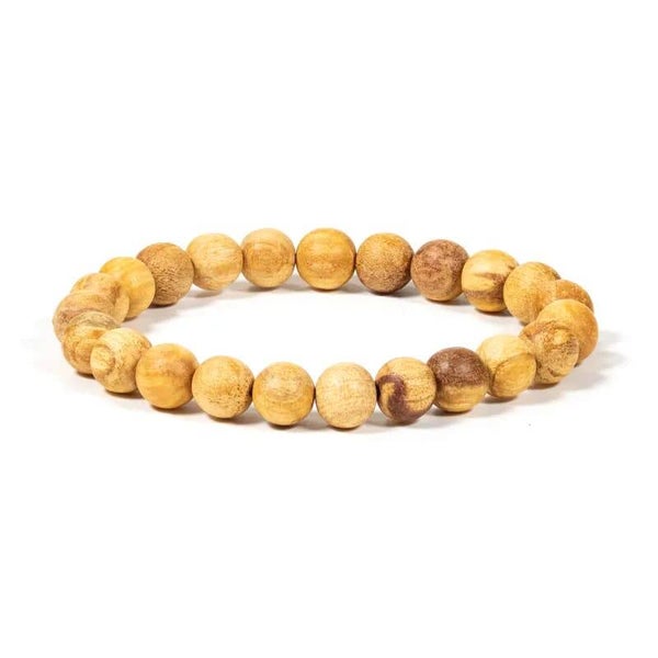 Palo Santo armband ronde kralen M elastisch