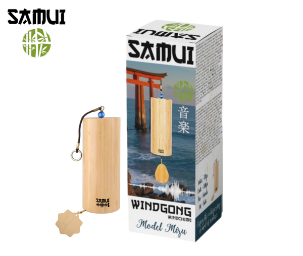 Samui Windgong Mizu (Water) – Handgemaakt Japanse Bamboe – Hartchakra