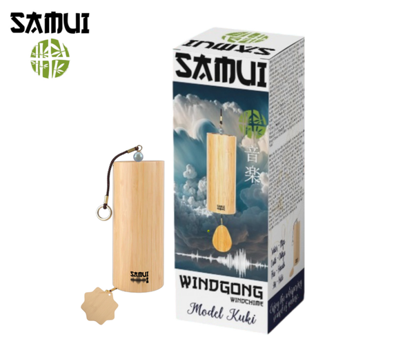 Samui Windgong Kuki (Lucht) – Handgemaakt Japanse Bamboe – Keelchakra