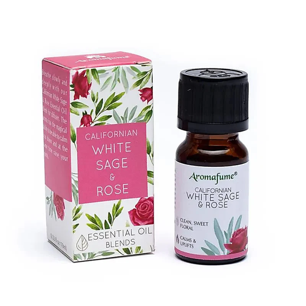Aromafume etherische olie witte salie & roos – 10 ml – Reiniging en liefde