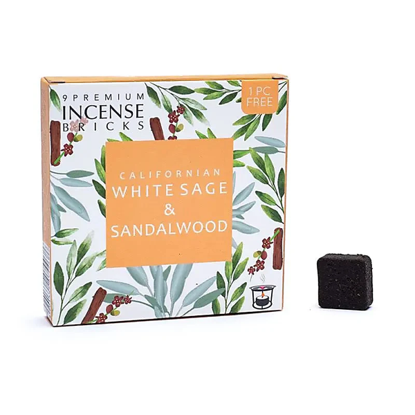 Aromafume wierookblokjes witte salie & sandelhout – 12 stuks – Reiniging en aarding