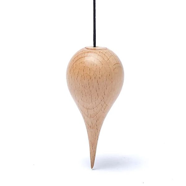 Houten Pendel Druppelvormig – Dennehout voor Healing & Aromatherapie