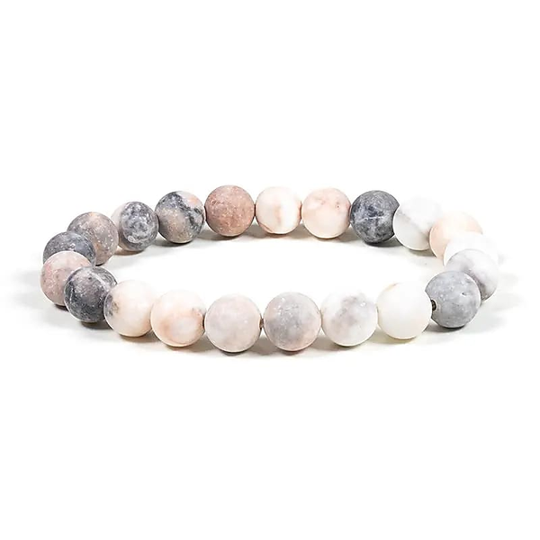 Armband Roze Zebra Jaspis – Compassie, Liefde & Inzicht