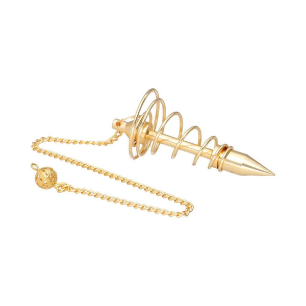 Grote bronzen spiraalpendel – aarding, energie & intuïtie