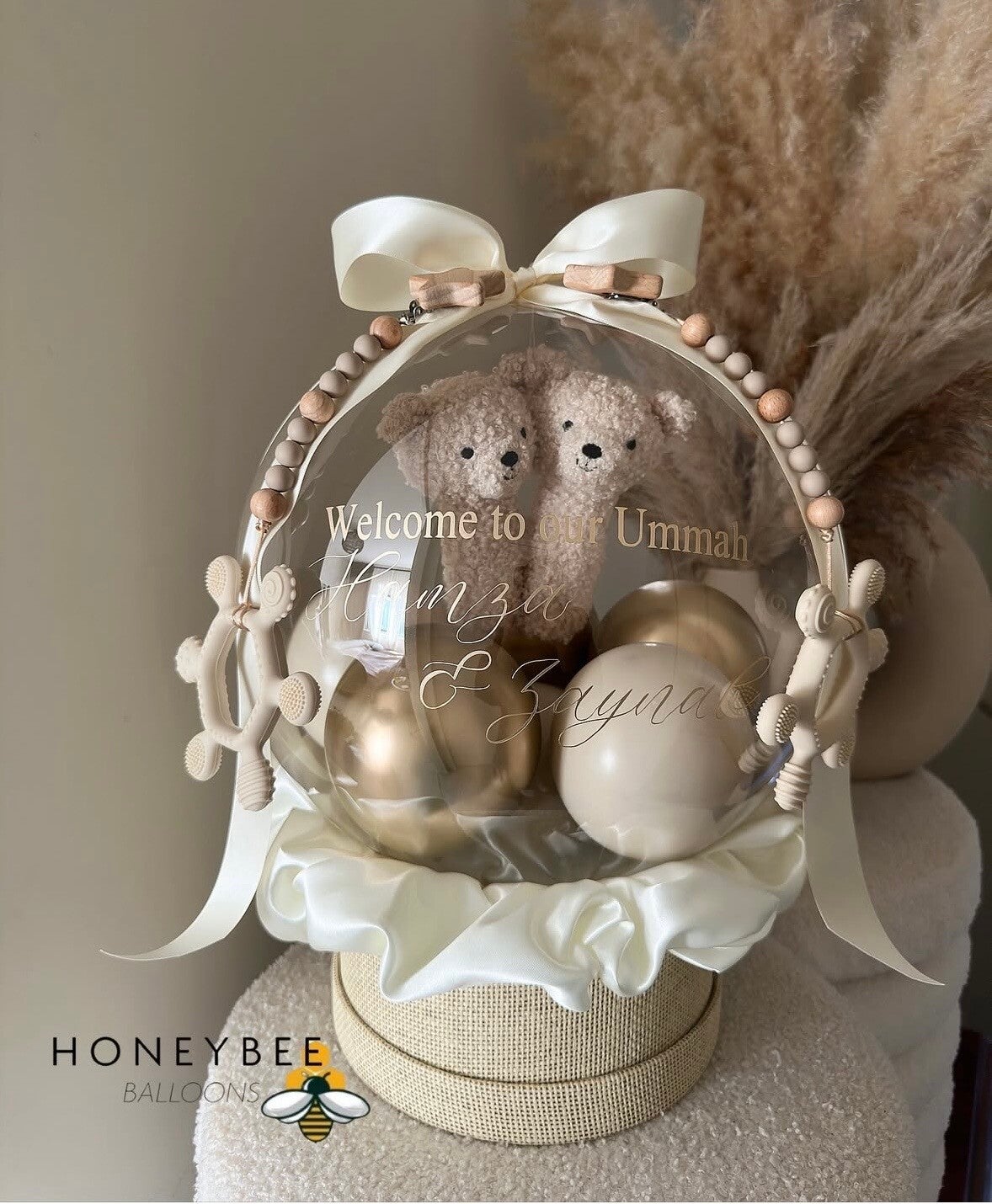 Hot air Balloon voor een tweeling (diverse kleuren)