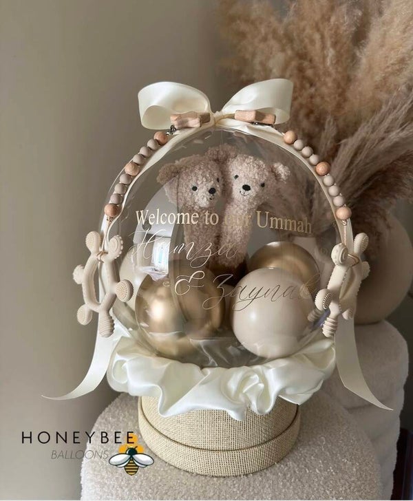 Hot air Balloon voor een tweeling (diverse kleuren)