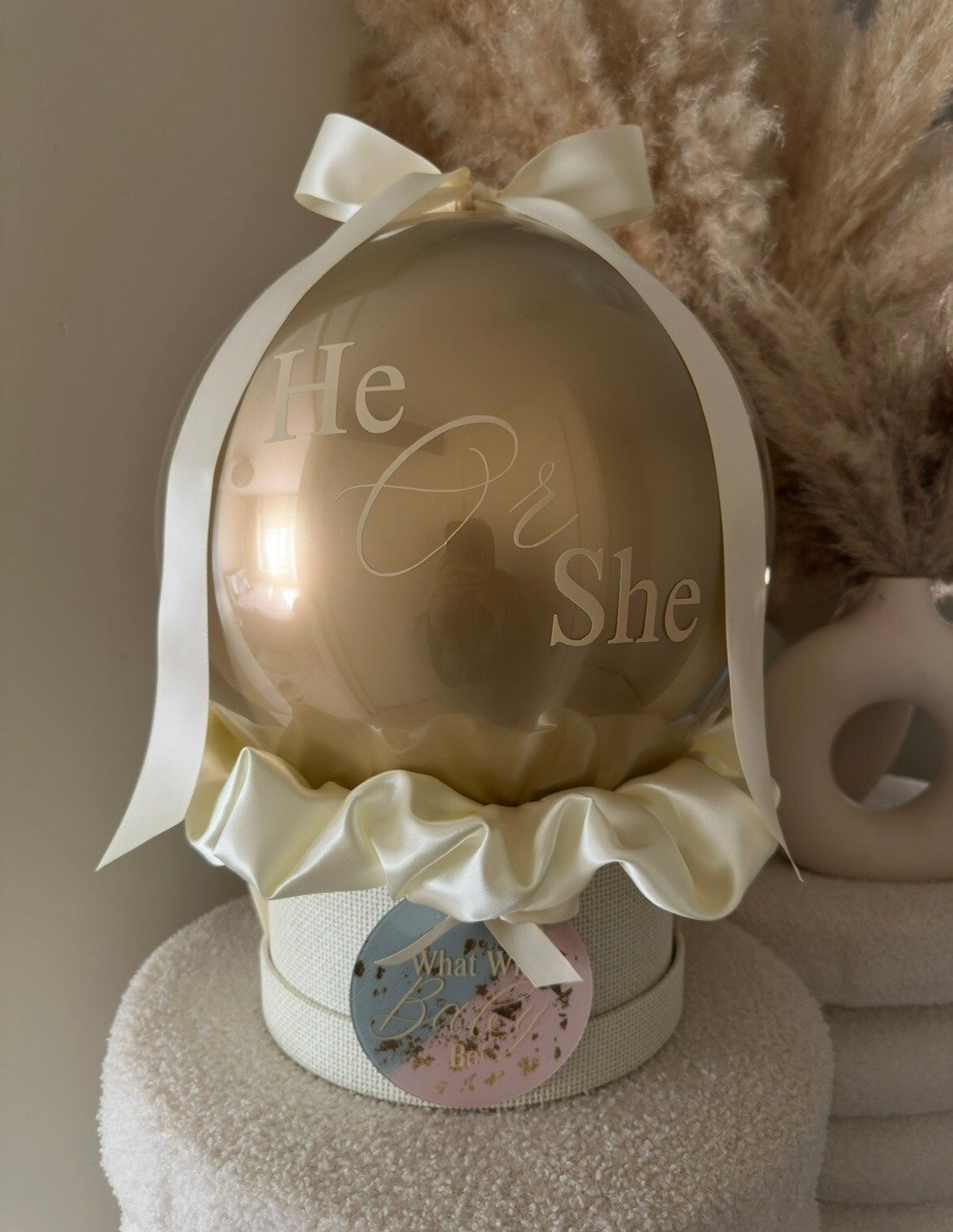 Gender reveal pop balloon LET OP : Alleen afhalen.