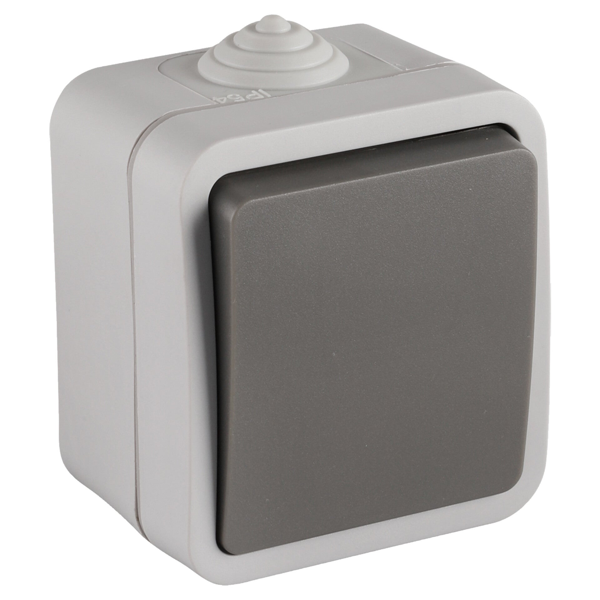 Q-Link schakelaar opbouw - wissel - spatwaterdicht IP54 grijs