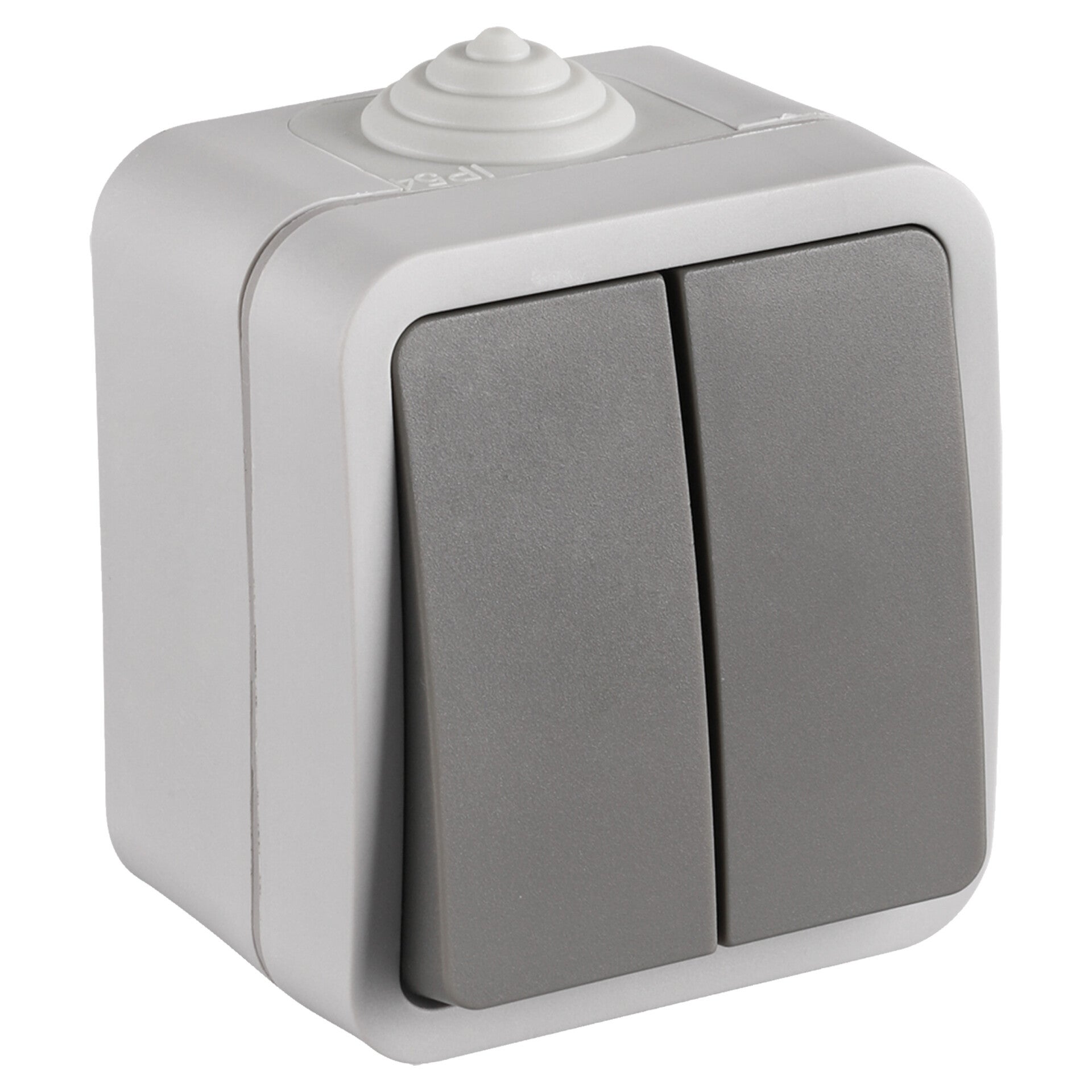 Q-Link schakelaar opbouw - serie - spatwaterdicht IP54 grijs