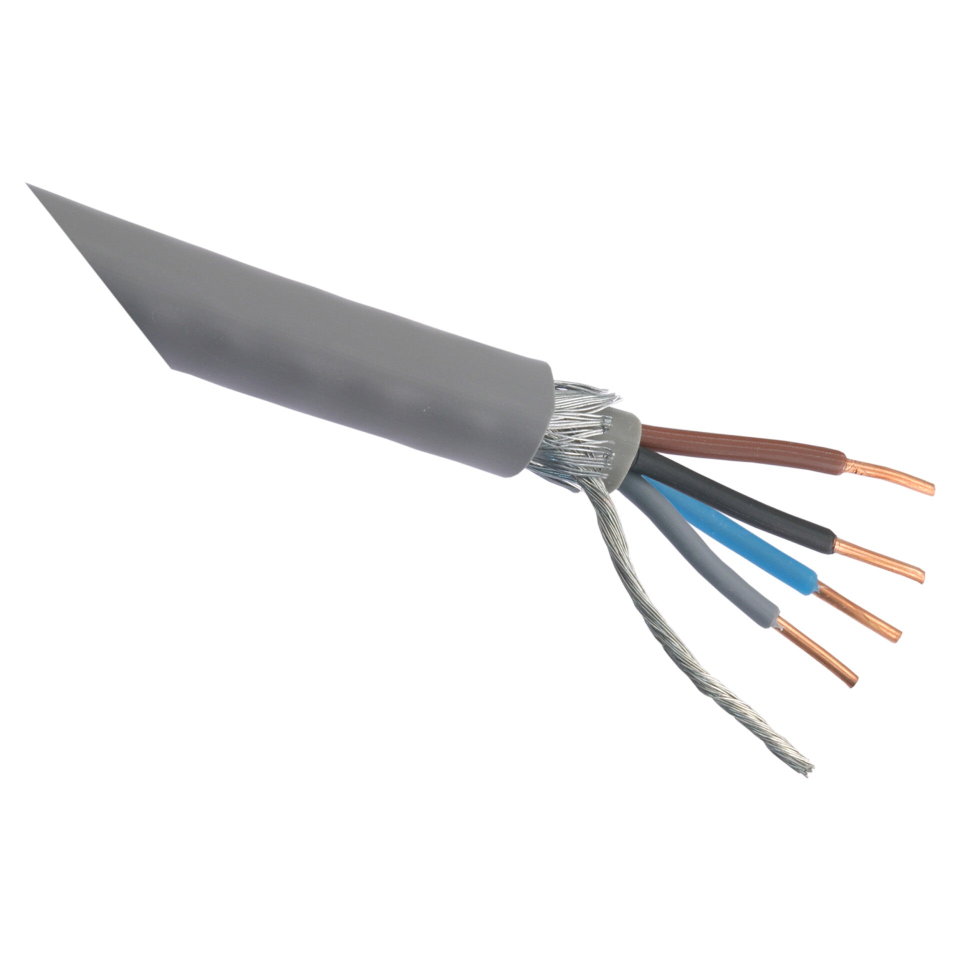 Q-Link grondkabel YMVK-AS - DCA grijs 4 x 6 mm², 25 m