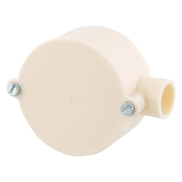 Attema lasdoos einddoos crème Ø5/8