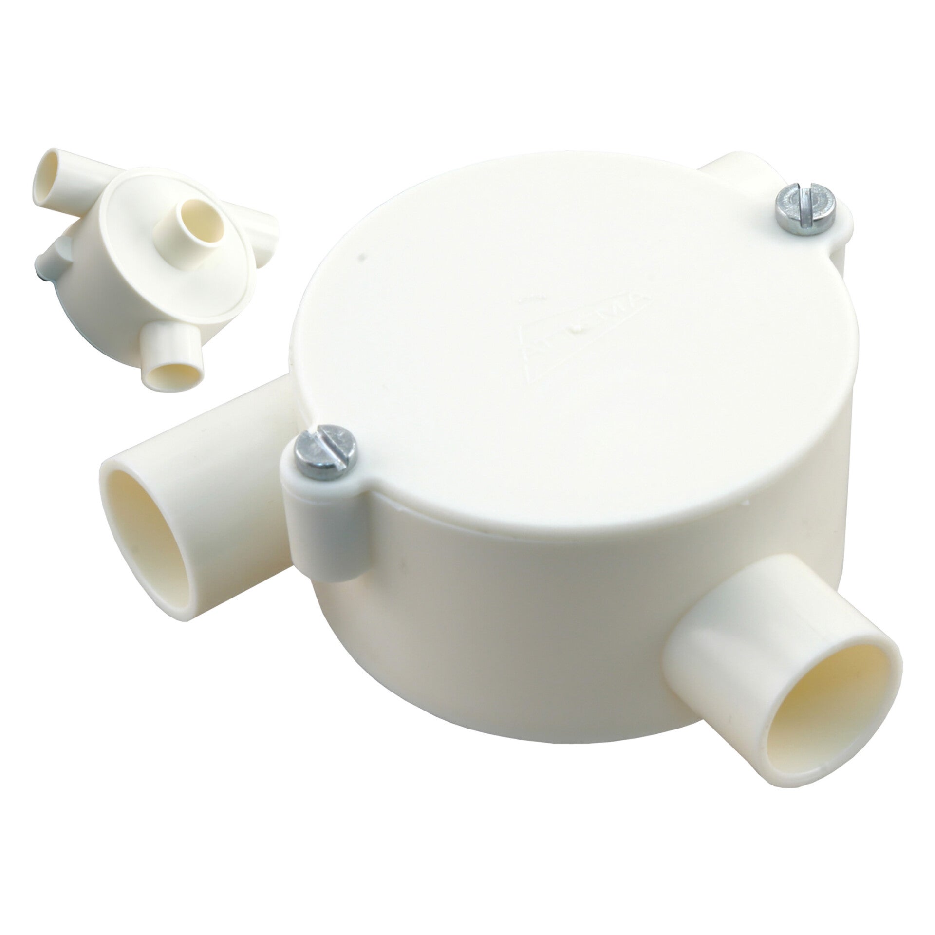 Attema lasdoos top-t-trekdoos - achterinvoer crème Ø5/8