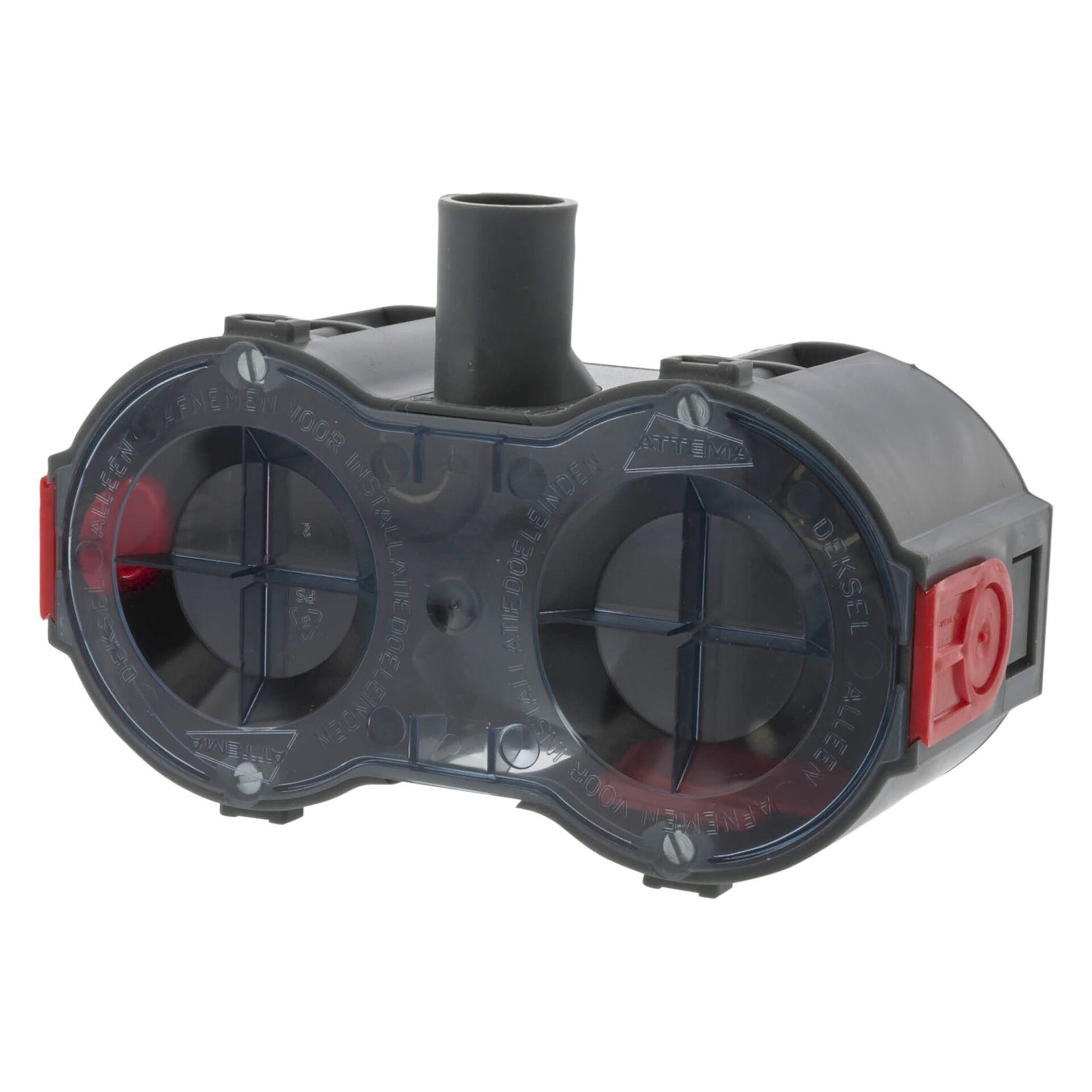 Attema inbouwdoos duo - UD50 grijs Ø5/8