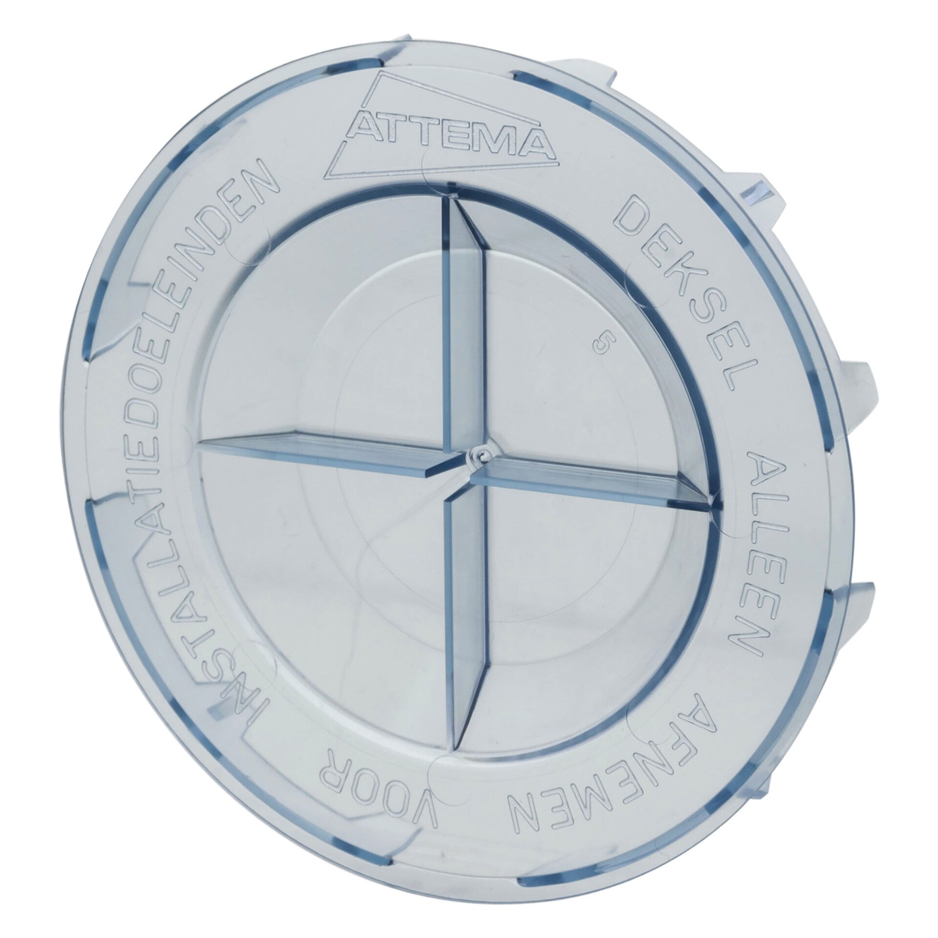 Attema deksel inbouwdoos transparant
