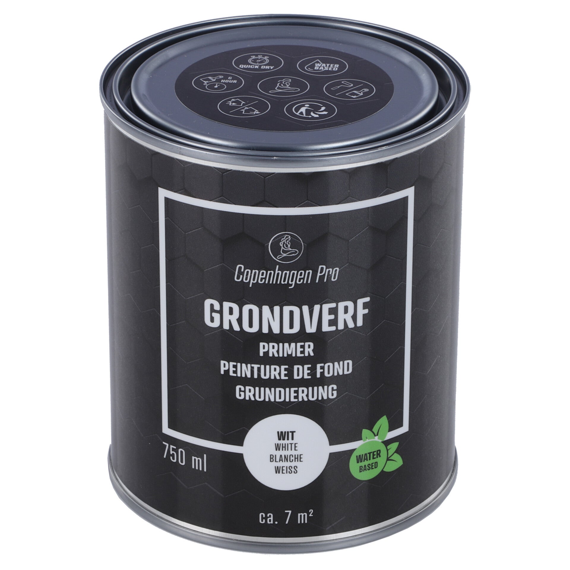 Copenhagen Pro grondverf voor binnen en buiten - 750 ml wit