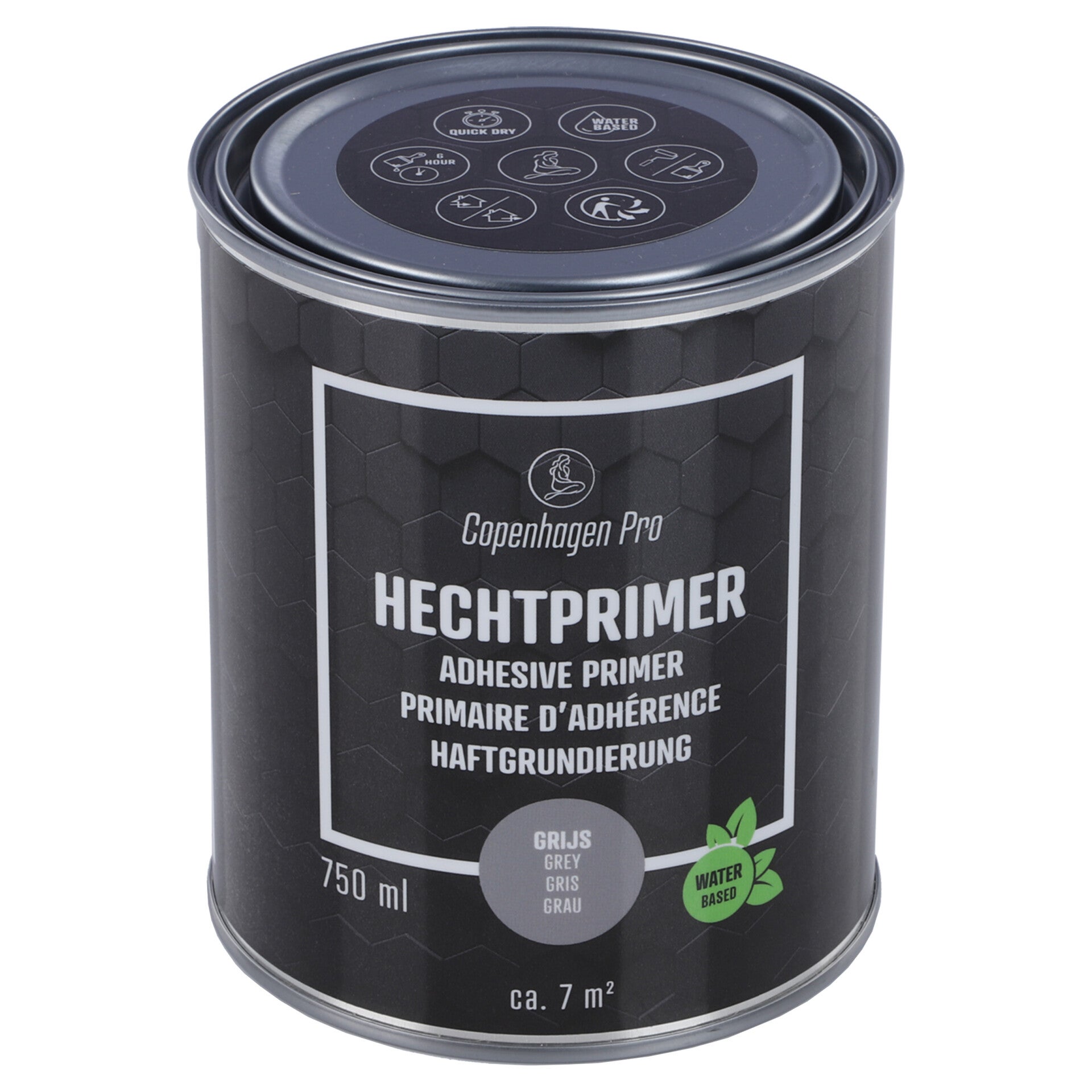 Copenhagen Pro hechtprimer voor binnen en buiten - 750 ml grijs