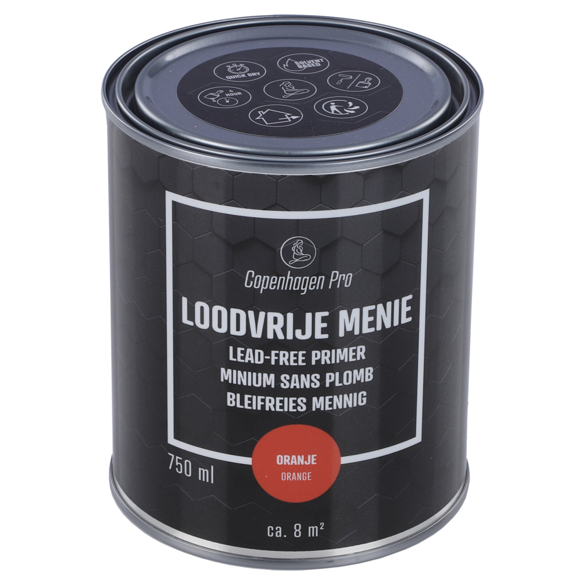 Copenhagen Pro menie loodvrij - voor buiten - 750 ml oranje