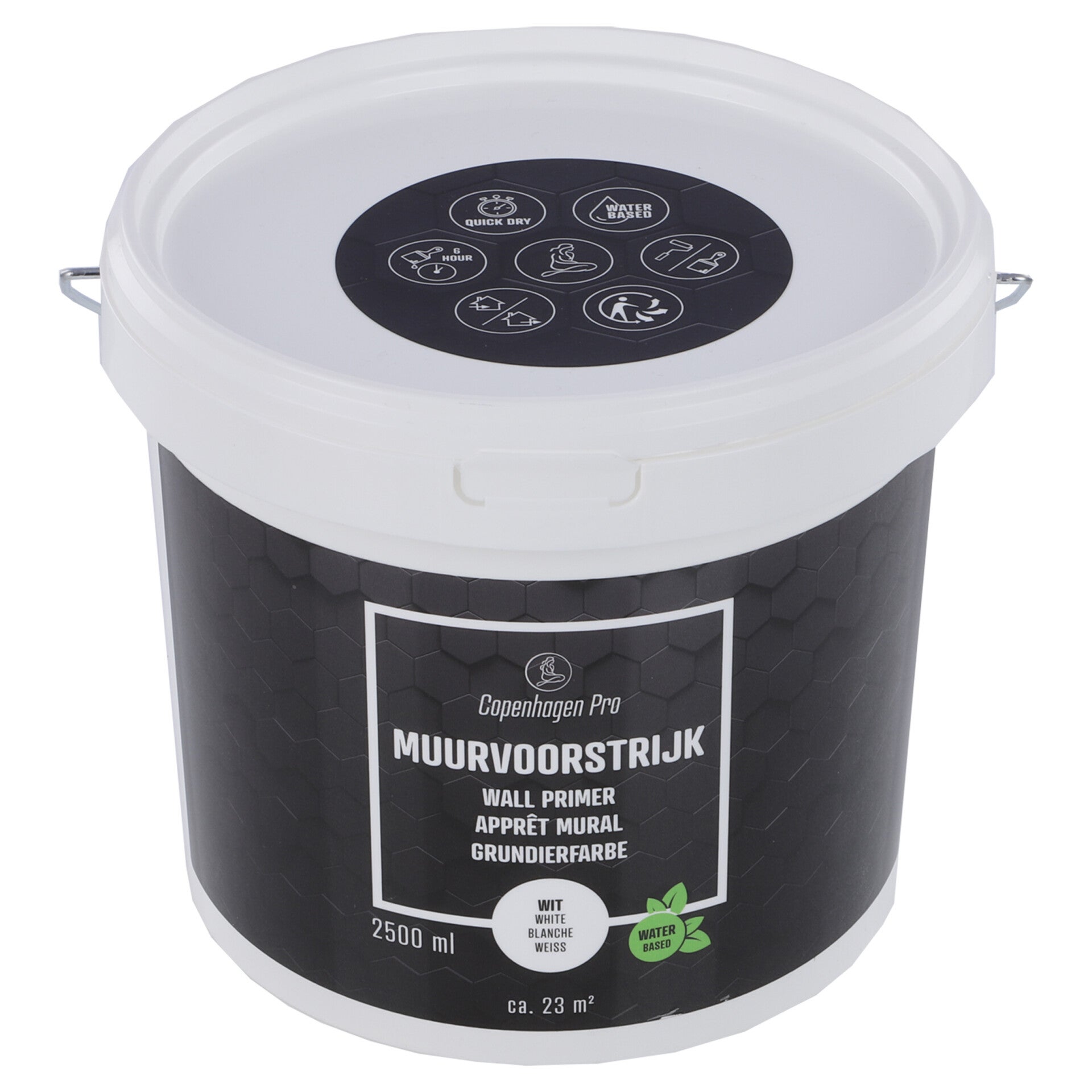Copenhagen Pro muurvoorstrijk voor binnen - 2500 ml wit