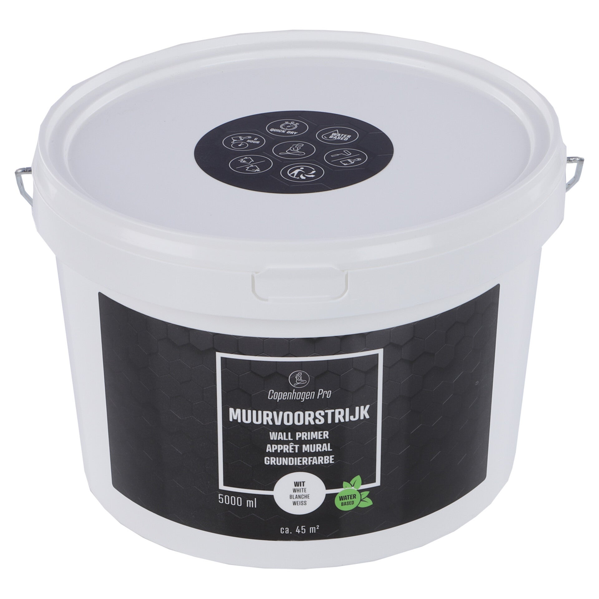Copenhagen Pro muurvoorstrijk voor binnen - 5 liter wit