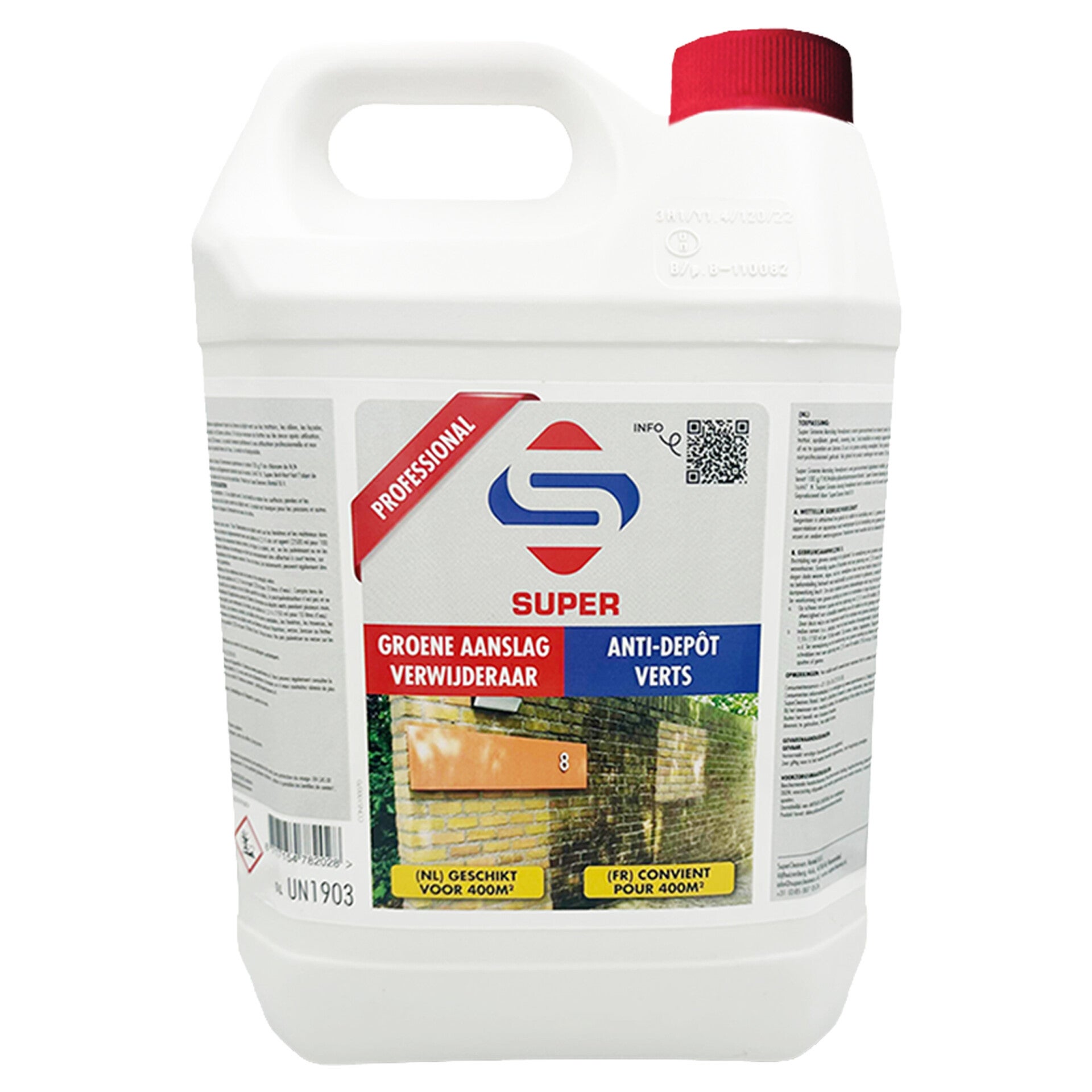 SuperCleaners groene aanslag verwijderaar 5 L