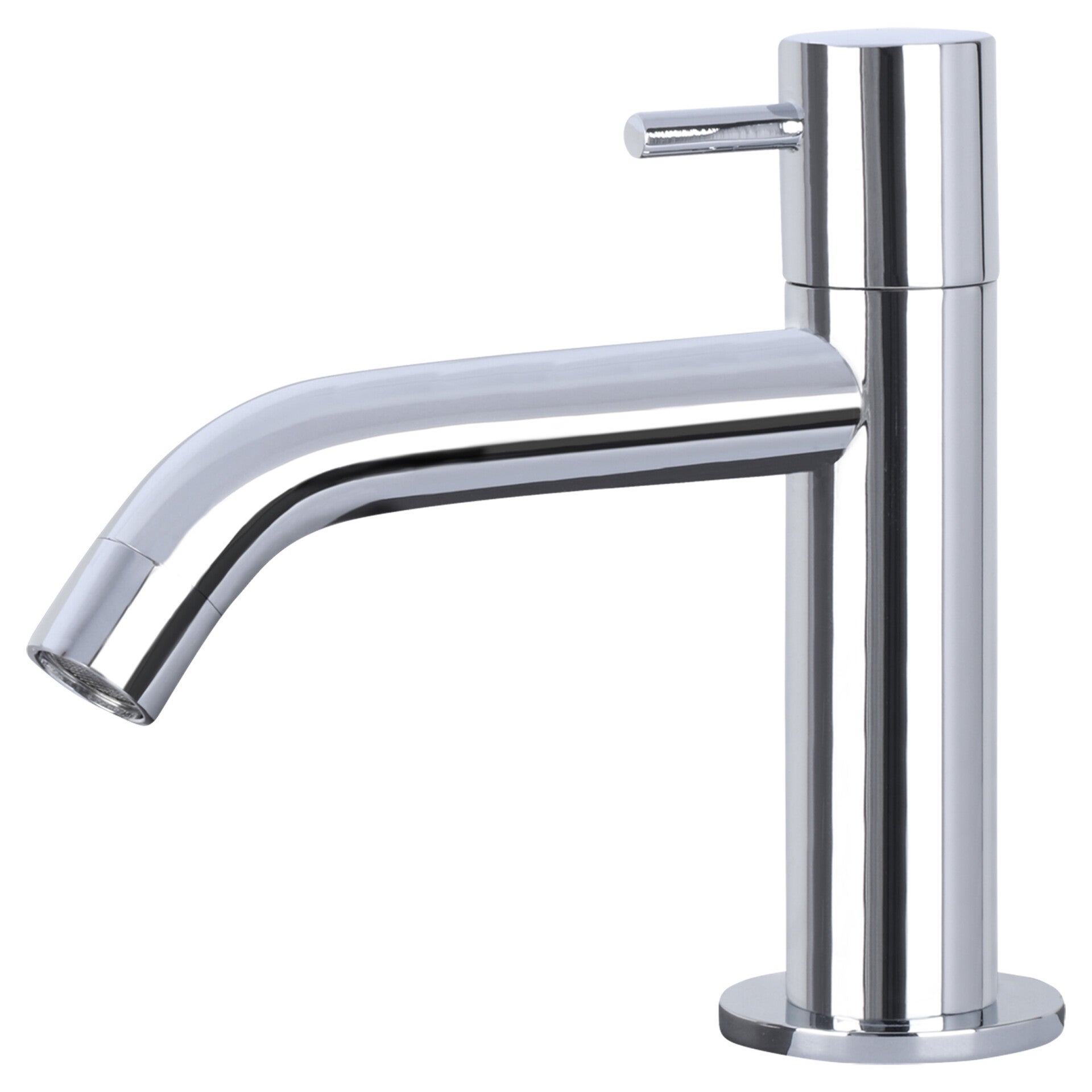 Differnz koudwaterkraan gebogen chroom