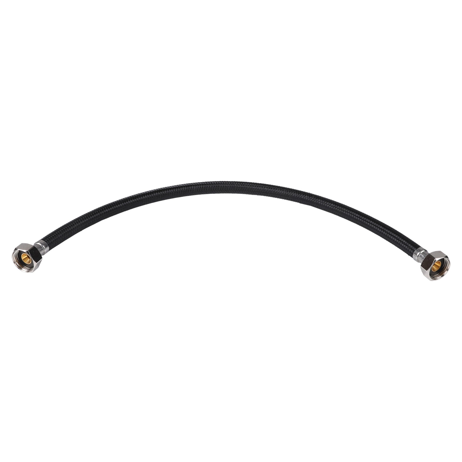 Differnz aansluitslang flexibel - 1/2 inch naar 1/2 inch zwart 30 cm