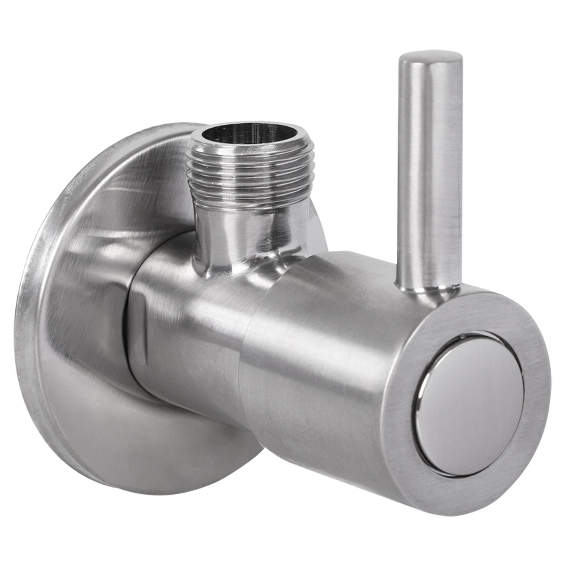 Differnz hoekstopkraan mat chroom 1/2 x 3/8