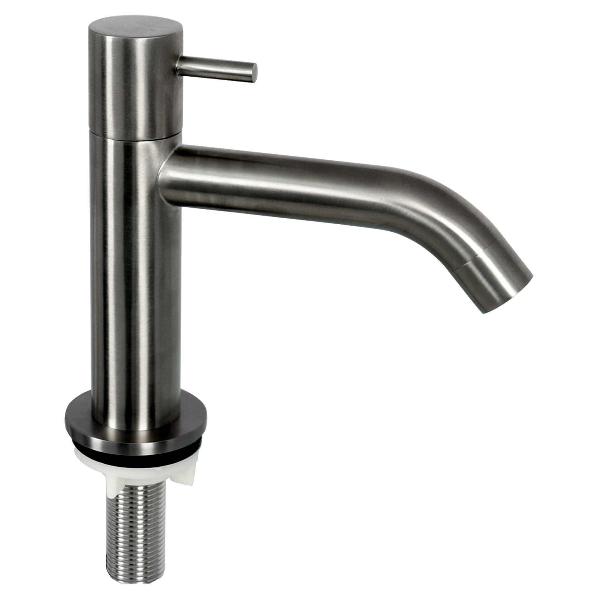 Differnz koudwaterkraan gebogen gun metal