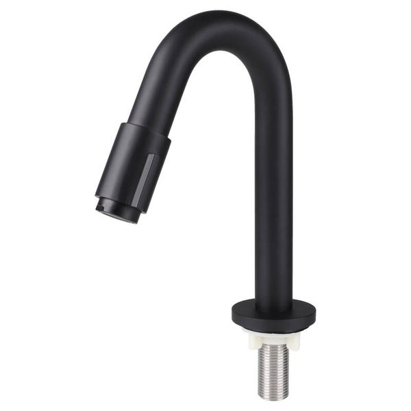 Differnz koudwaterkraan gebogen mat zwart 19 cm