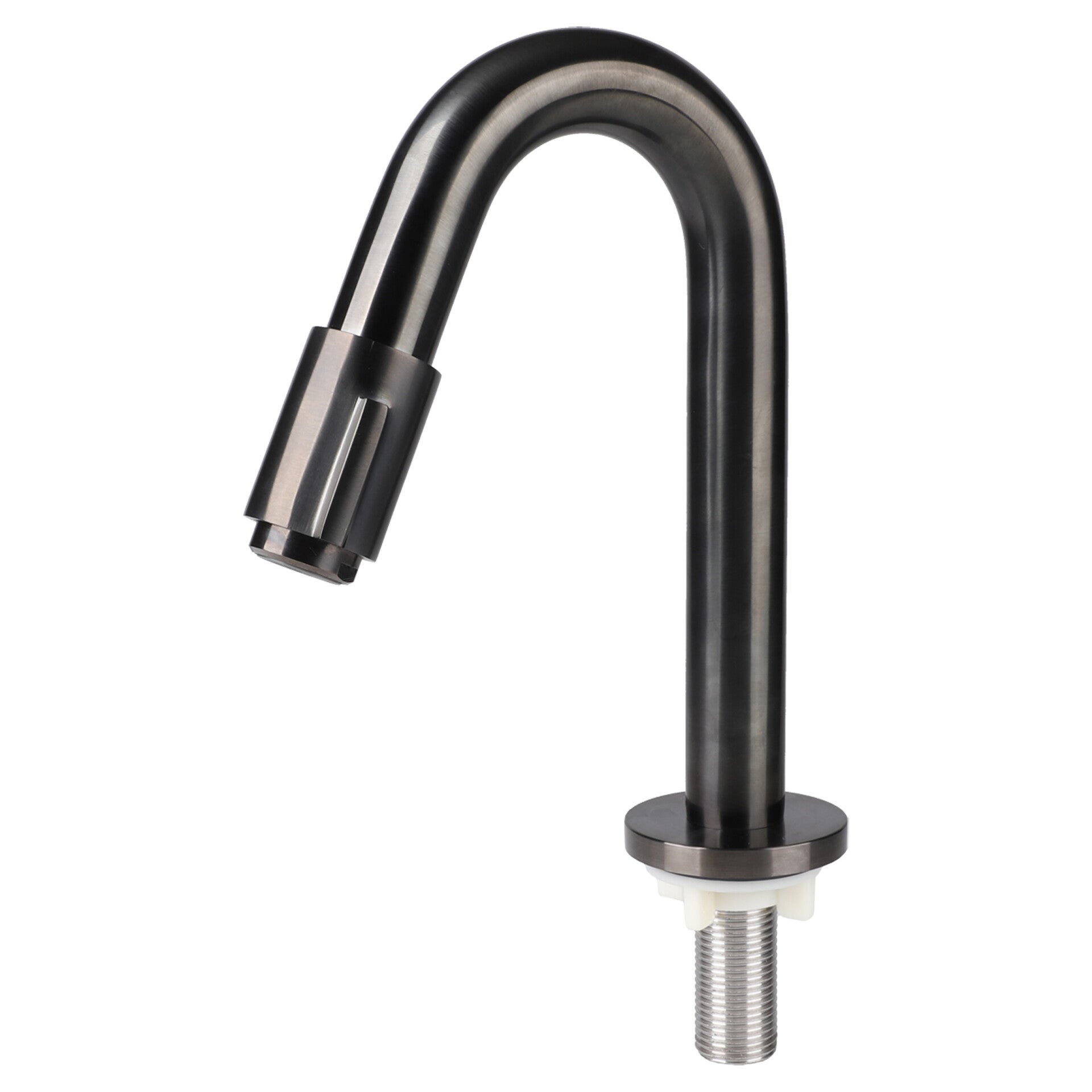 Differnz koudwaterkraan gebogen gun metal 19 cm