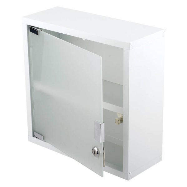 Differnz Quadro spiegelkast wit 30 x 12 x 30 cm