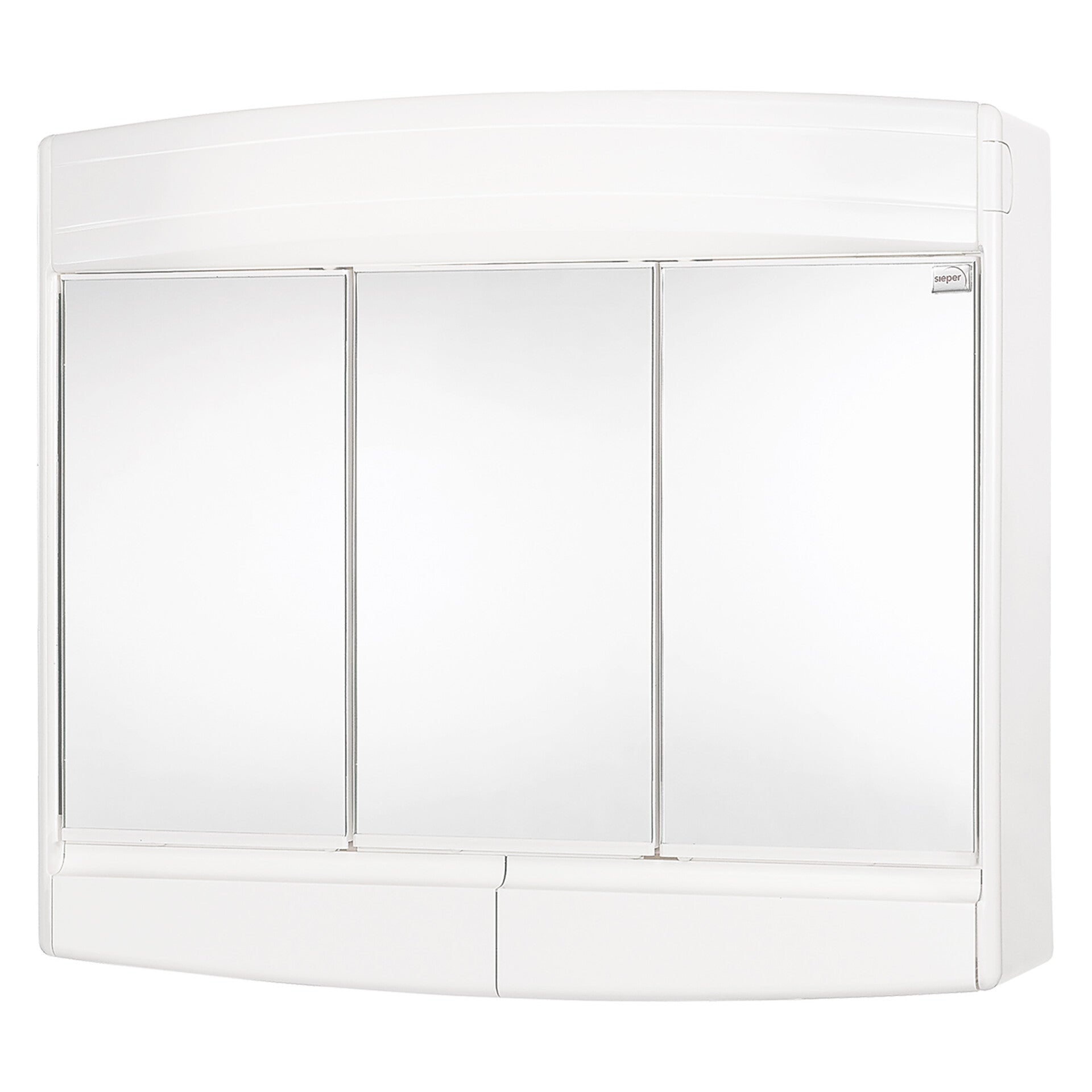 Differnz Topas-eco spiegelkast 3-deurs wit 60 x 18 x 53 cm
