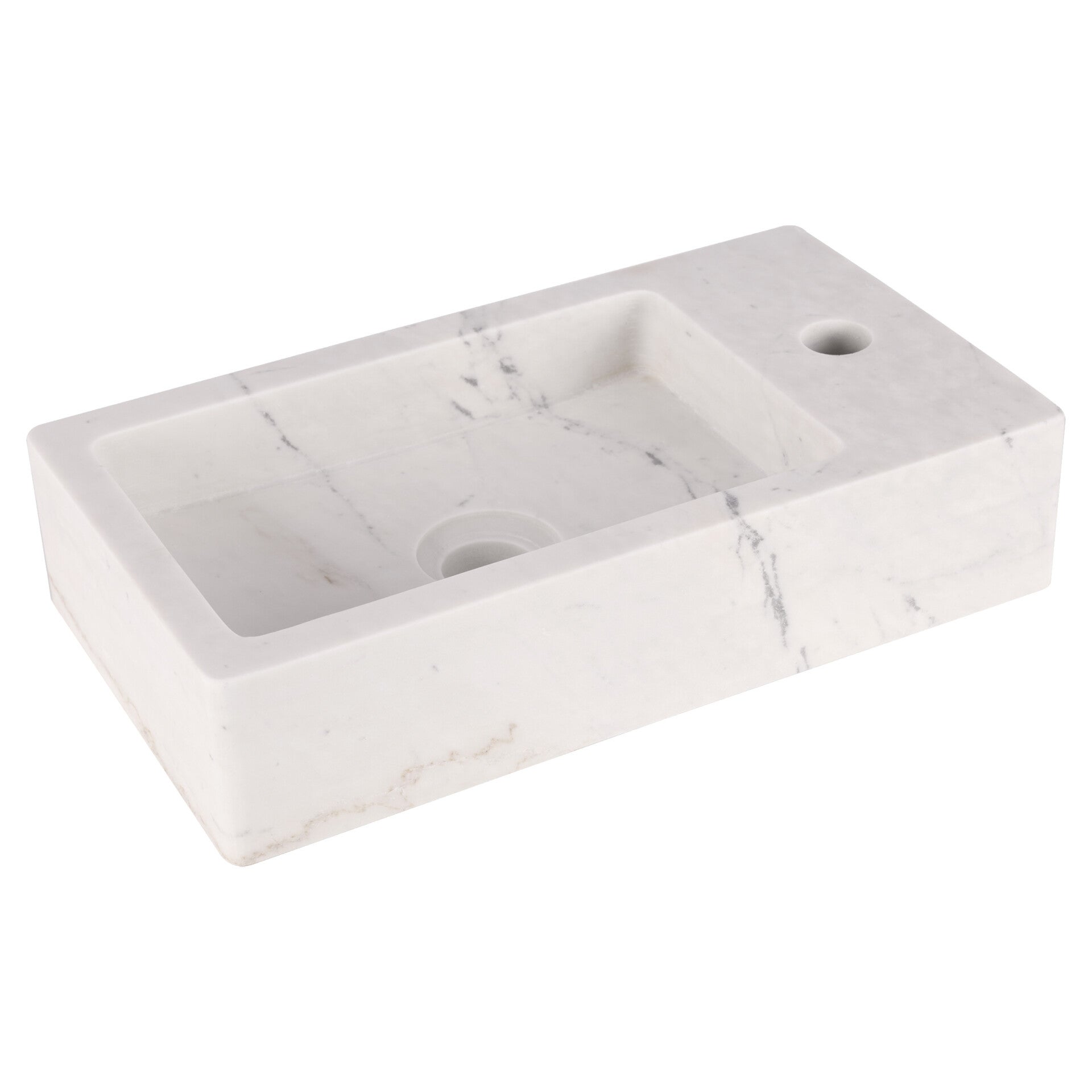 Differnz Hura L fontein marmer wit 40 x 22 x 9 cm