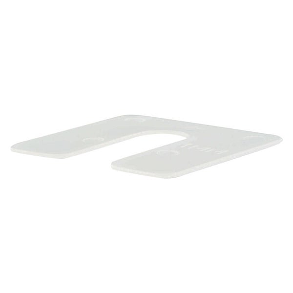 GB uitvulplaatje met sleuf transparant 1 mm