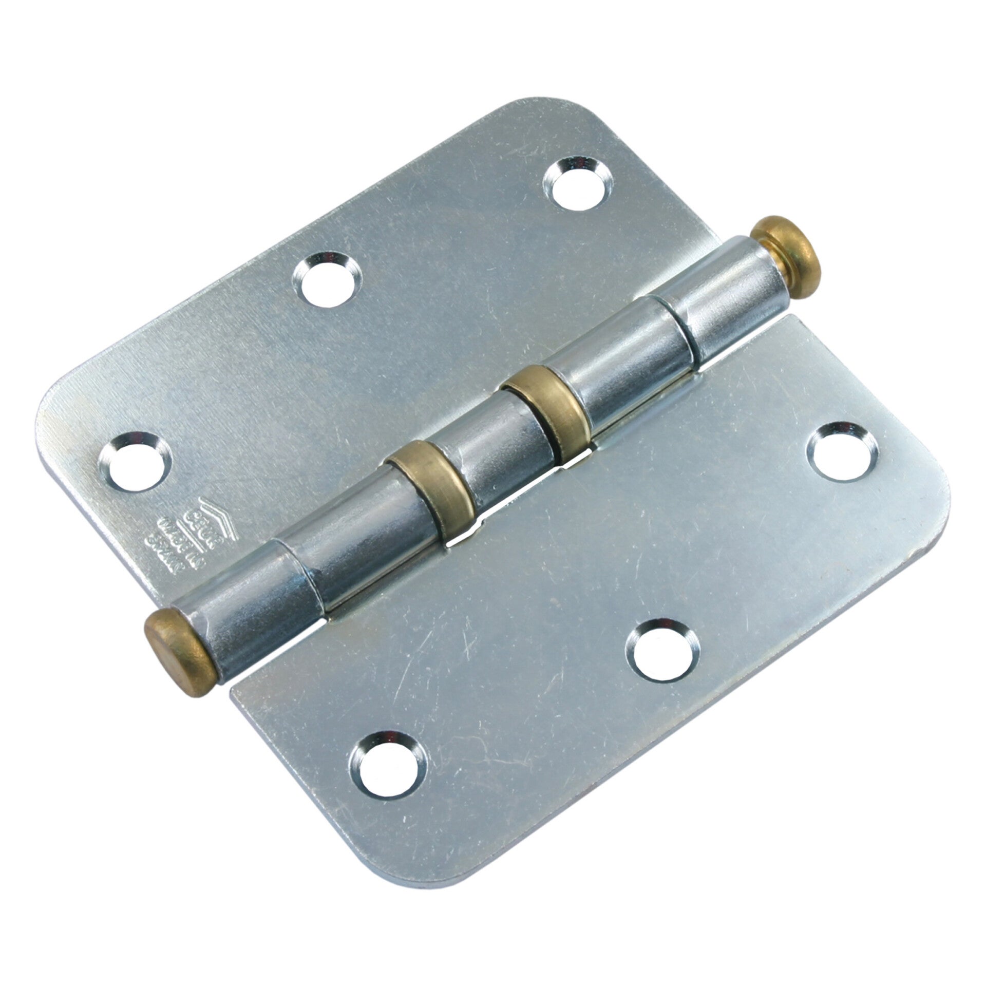 Starx kogelscharnier vierkant model - met ronde hoeken - verzinkt 90 x 90 mm