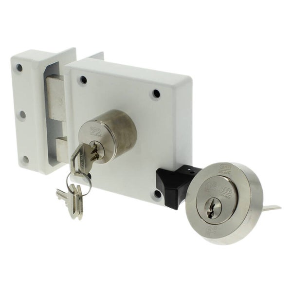 Nemef oplegslot type 4154 - links - SKG** wit 50 mm