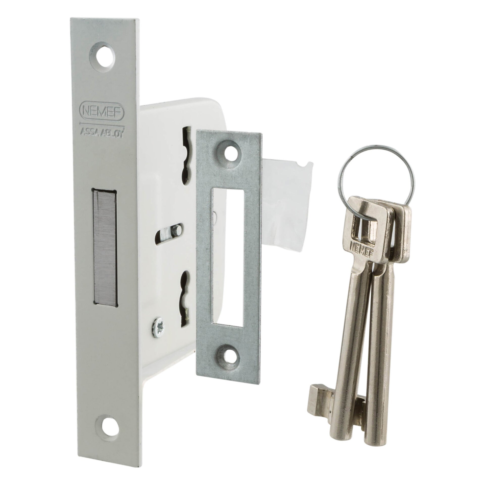 Nemef kastslot type 210/40 - rechts en links gelakt 133 x 22 mm