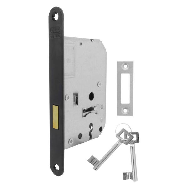 Nemef kastslot type 1256 - rechts en links zwart 174 x 20 x 2.75 mm