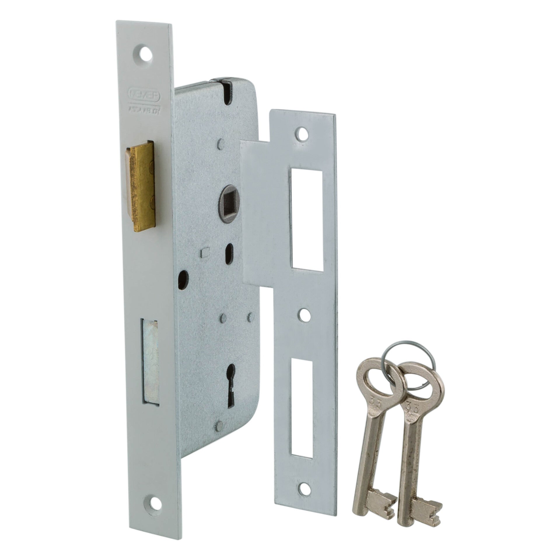 Nemef dagnachtslot type 66/2 - din links gelakt 207 x 25 mm