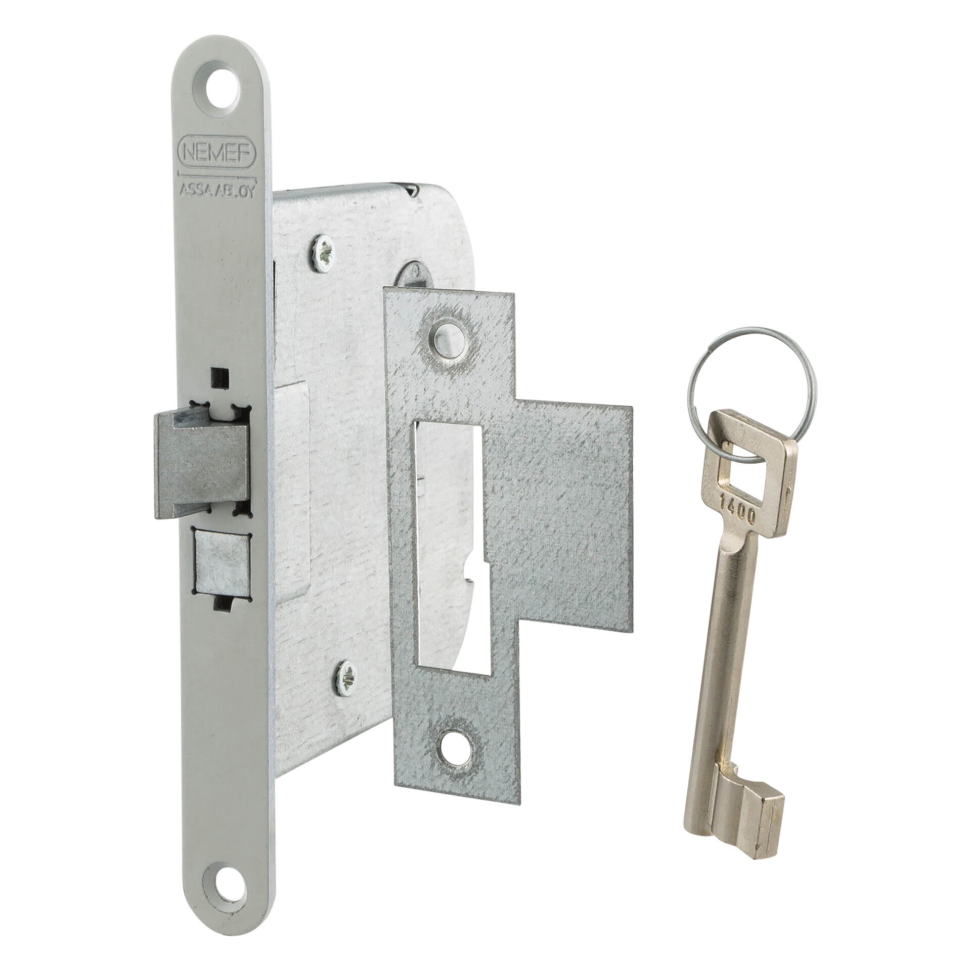 Nemef dagnachtslot type 1446 - verzinkt 153 x 18 x 2.5 mm