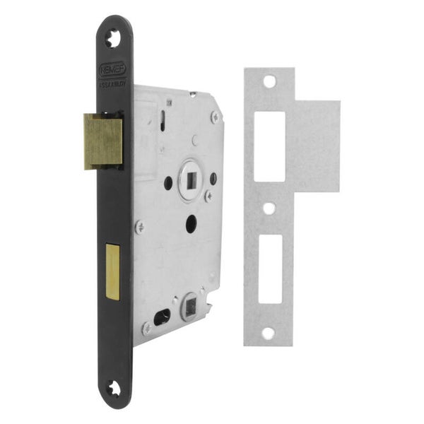 Nemef badkamerslot type 1264/3 zwart 174 x 20 x 2.75 mm