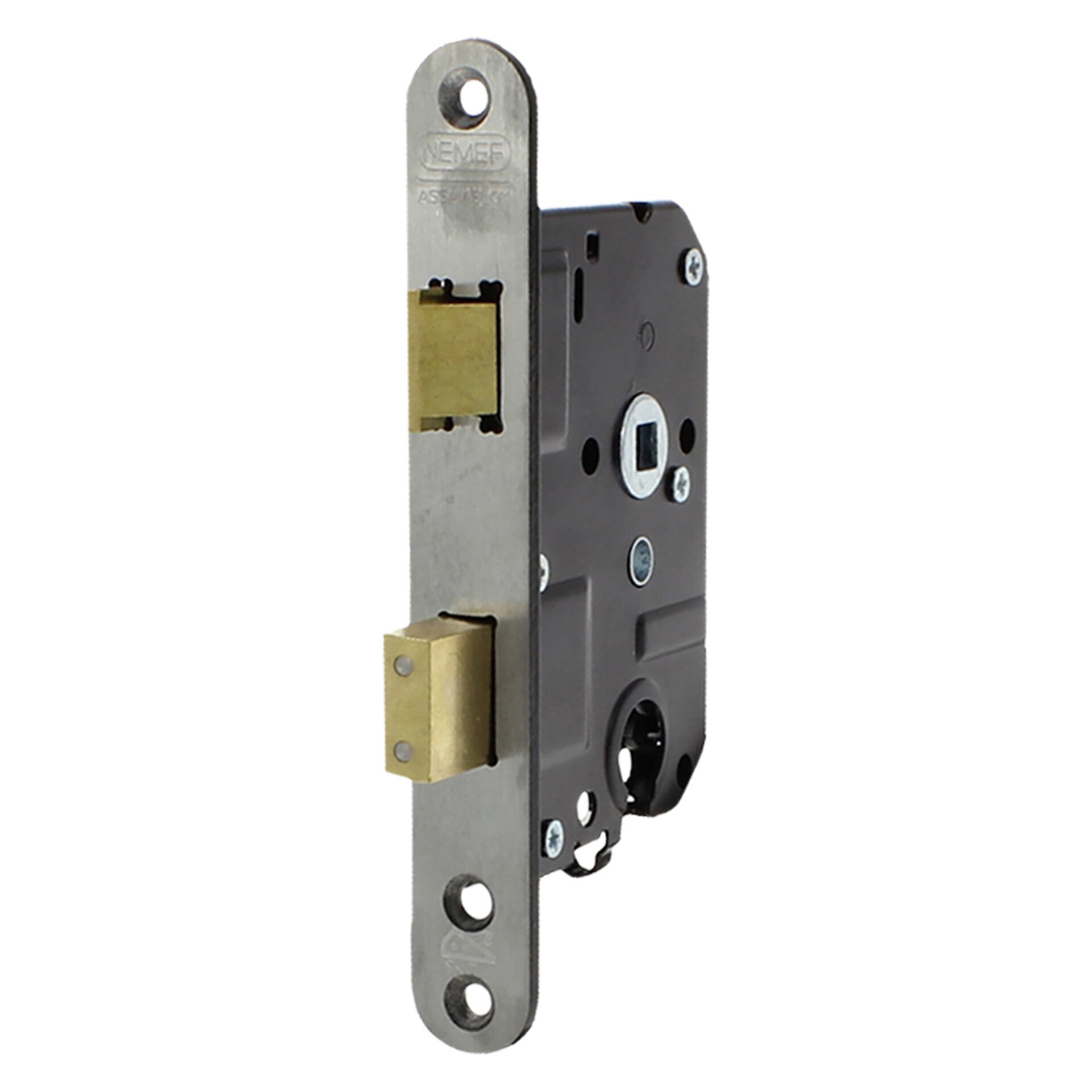 Nemef cilinderslot ronde hoek - rechts en links - type 4119/27 - SKG** 174 x 25 mm